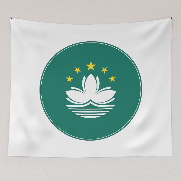 Item preview, Macau Flag Round Design designed and sold by NTGUILTY.
