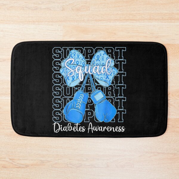 Item preview, Blue Ribbon Boxing Gloves Diabetes Awareness Support Squad Design designed and sold by RannaHile.