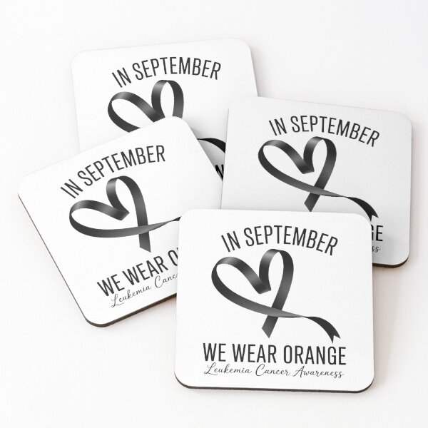Item preview, In September We Wear Orange Leukemia Cancer Awareness designed and sold by JonGogue.