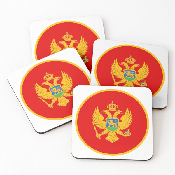 Item preview, Montenegro Flag Round Design designed and sold by NTGUILTY.