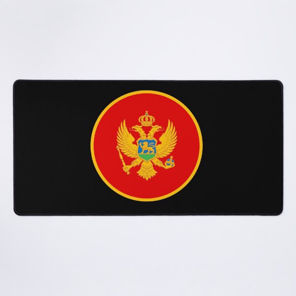 Item preview, Montenegro Flag Round Design designed and sold by NTGUILTY.