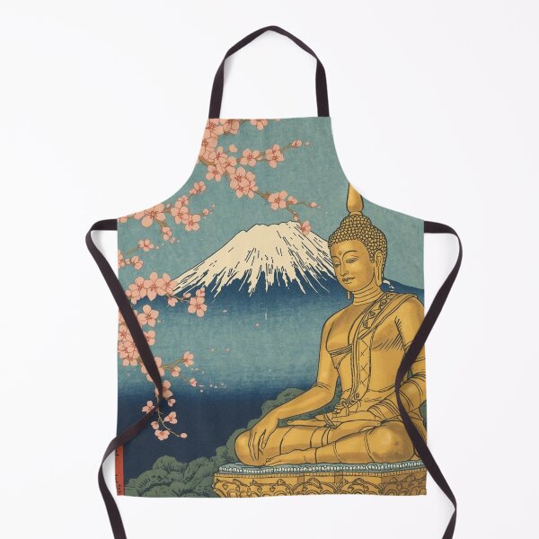 Item preview, Ukiyo-e Woodblock Print of the Golden Reclining Buddha designed and sold by Vandy Fullam.