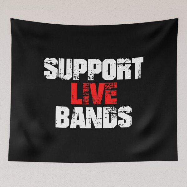 Item preview, Support Live Bands designed and sold by VerdantInk.