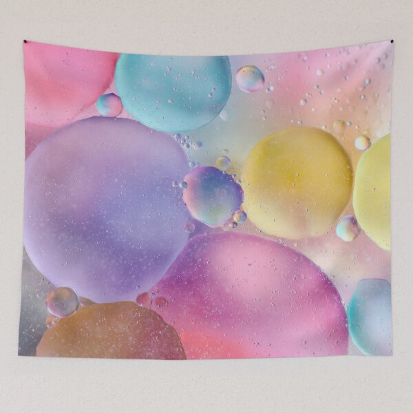 Item preview, Vibrant bubbles in liquid art designed and sold by anytka.