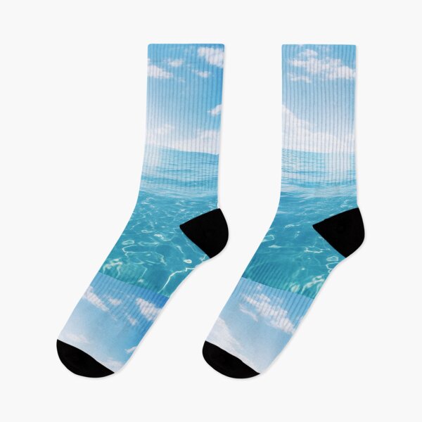 Item preview, Vast, Clear Turquoise Ocean with Sunlight Reflections Under a Bright Blue Sky and Fluffy White Clouds designed and sold by Epsydon Designers.