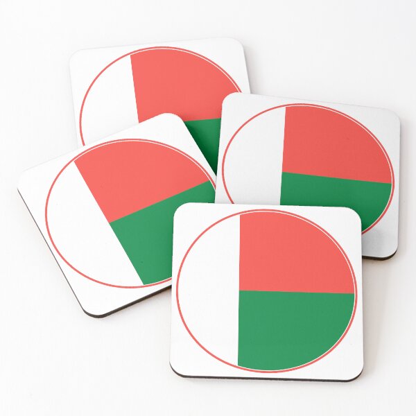 Item preview, Madagascar Flag Round Design designed and sold by NTGUILTY.