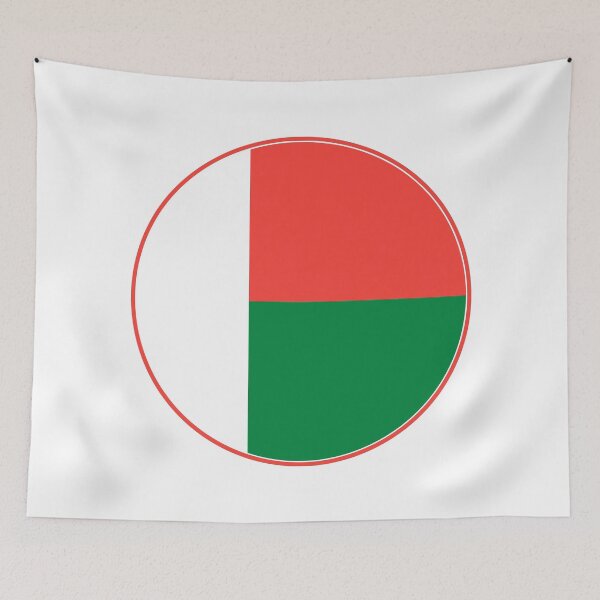 Item preview, Madagascar Flag Round Design designed and sold by NTGUILTY.