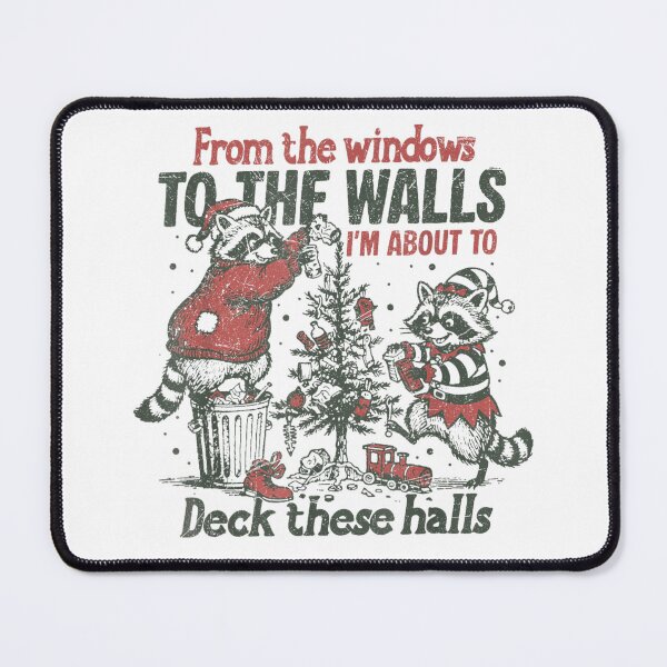 Item preview, Funny Raccoons Deck the Halls Christmas Song Parody T-shirt designed and sold by RannaHile.