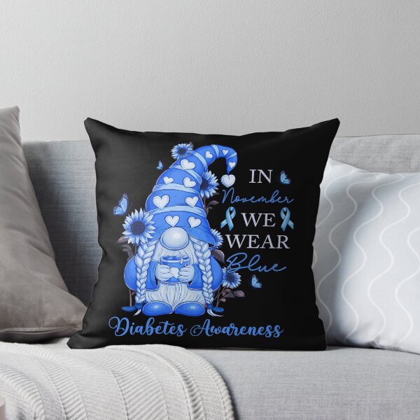 Item preview, Bow Month Support Quote Blue Vintage Style November designed and sold by Williammarger.