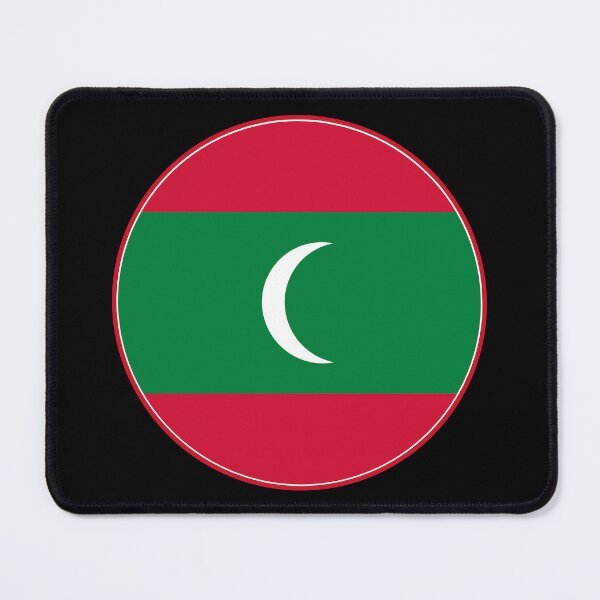 Item preview, Maldives Flag Round Design designed and sold by NTGUILTY.