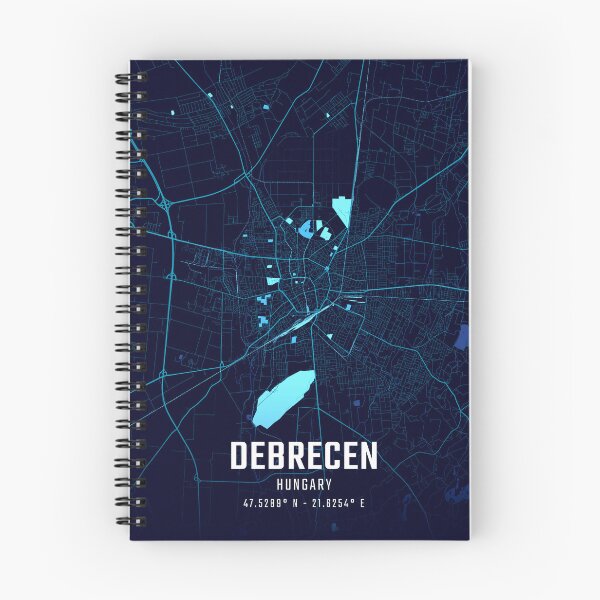 Item preview, Debrecen Midnight City Map designed and sold by HomeLivingCo.