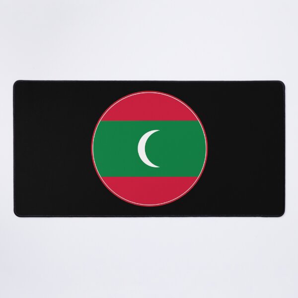 Item preview, Maldives Flag Round Design designed and sold by NTGUILTY.
