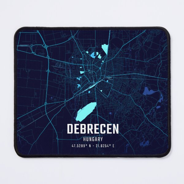 Item preview, Debrecen Midnight City Map designed and sold by HomeLivingCo.