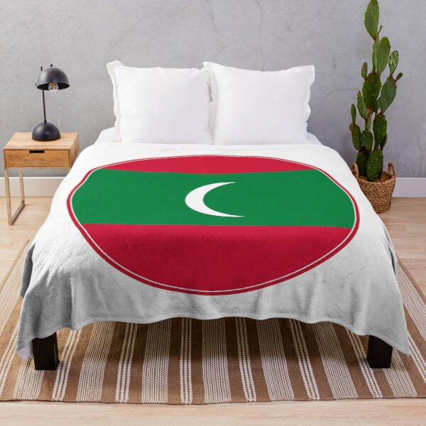 Item preview, Maldives Flag Round Design designed and sold by NTGUILTY.
