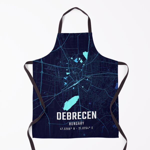 Item preview, Debrecen Midnight City Map designed and sold by HomeLivingCo.