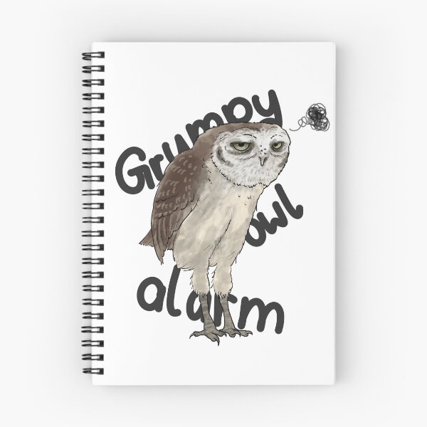 Item preview, Grumpy Owl Alarm | Funny Owl Design designed and sold by Sumpfmaus.