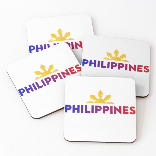 Item preview, Philippines Text Design – Modern Filipino Pride with Sun Emblem designed and sold by Aesthetic Atlas.