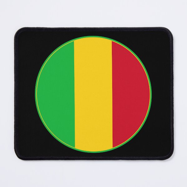 Item preview, Mali Flag Round Design designed and sold by NTGUILTY.