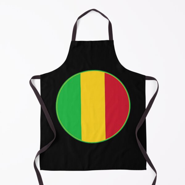 Item preview, Mali Flag Round Design designed and sold by NTGUILTY.