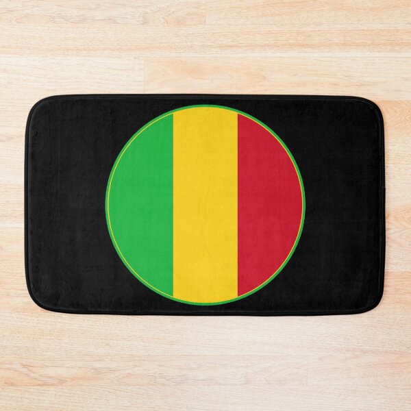 Item preview, Mali Flag Round Design designed and sold by NTGUILTY.