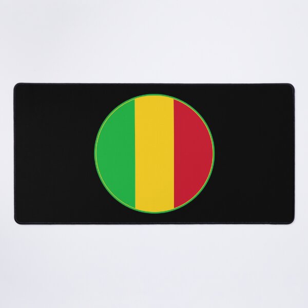 Item preview, Mali Flag Round Design designed and sold by NTGUILTY.