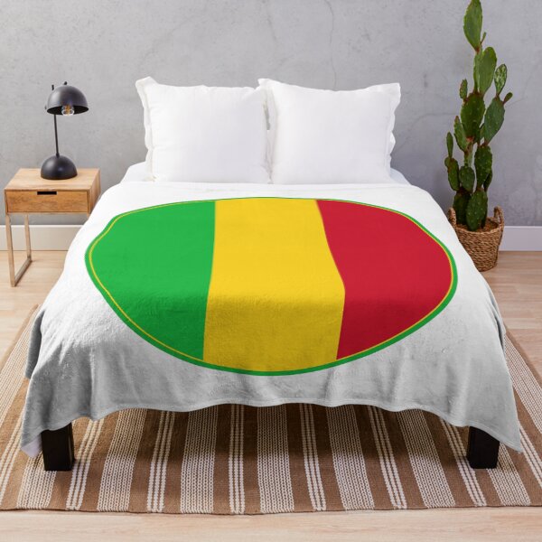 Item preview, Mali Flag Round Design designed and sold by NTGUILTY.