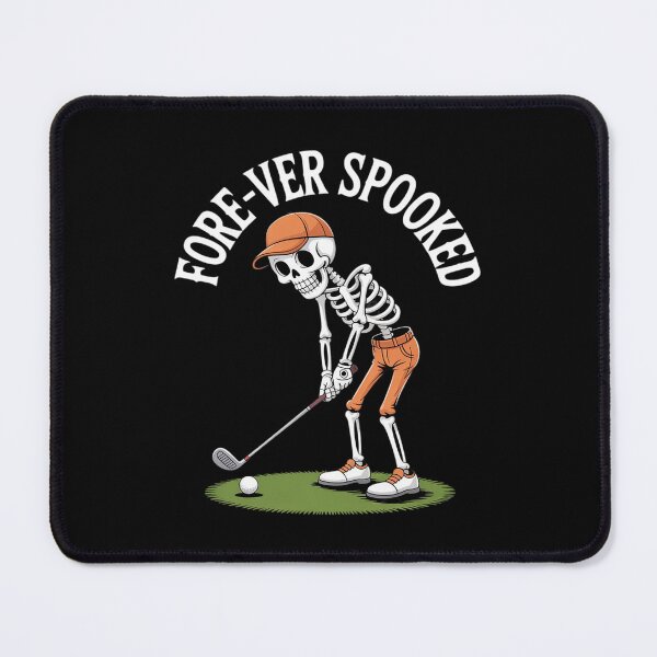 Item preview, Funny Fore-ver Spooked Skeleton Golfer Halloween designed and sold by PeteHomenick.