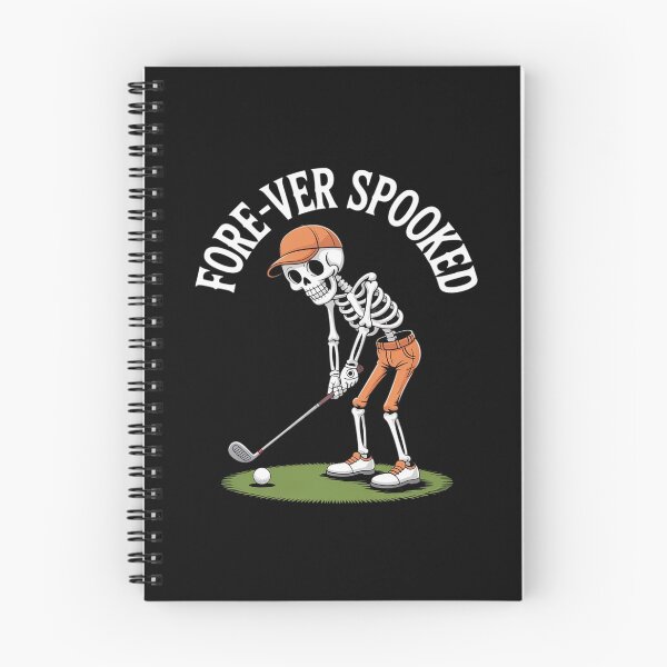 Item preview, Funny Fore-ver Spooked Skeleton Golfer Halloween designed and sold by PeteHomenick.