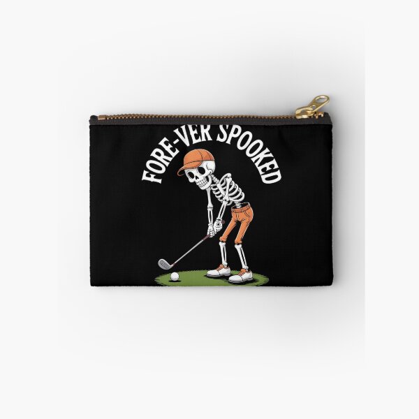 Item preview, Funny Fore-ver Spooked Skeleton Golfer Halloween designed and sold by PeteHomenick.