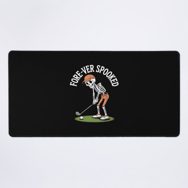 Item preview, Funny Fore-ver Spooked Skeleton Golfer Halloween designed and sold by PeteHomenick.
