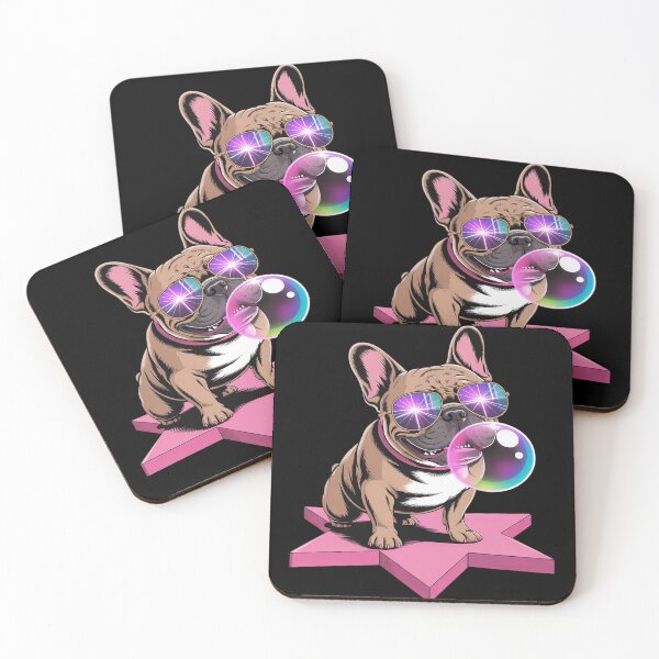 Item preview, Funny French Bulldog Rockstar Bubblegum Frenchie Dog designed and sold by PeteHomenick.