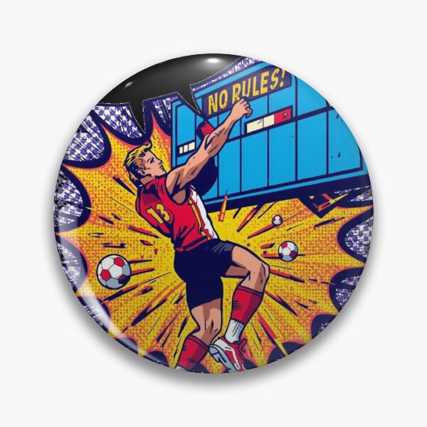Item preview, No Ref No Rules - Comic Book Soccer designed and sold by ConfuseLab Shop.
