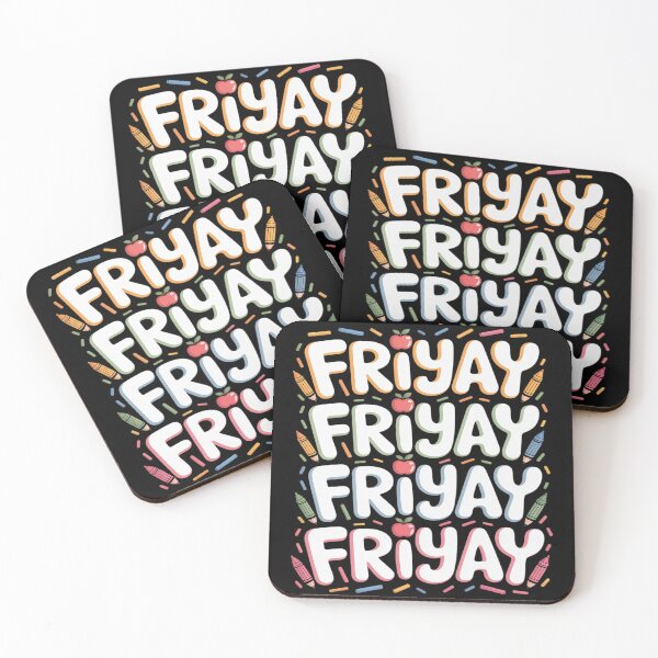 Item preview, Funny Fri-Yay Happy Friday Teacher Weekend Back To School designed and sold by PeteHomenick.