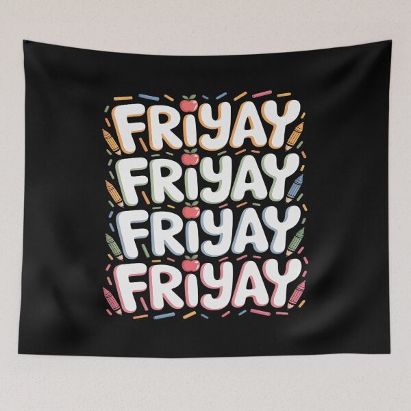 Item preview, Funny Fri-Yay Happy Friday Teacher Weekend Back To School designed and sold by PeteHomenick.