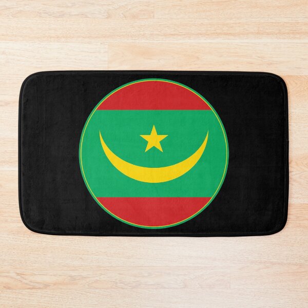 Item preview, Mauritania Flag Round Design designed and sold by NTGUILTY.