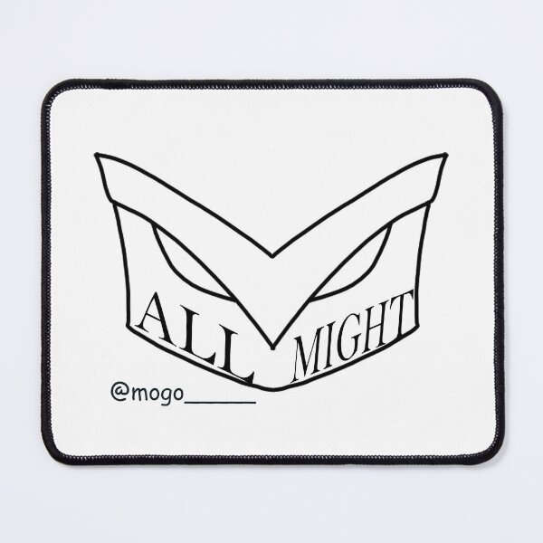 Item preview, All Might Black and White designed and sold by Neoncookies0o0.