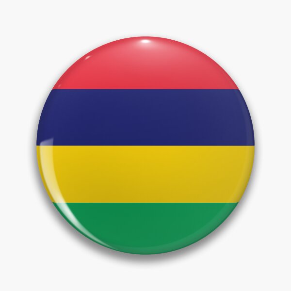Item preview, Mauritius Flag Round Design designed and sold by NTGUILTY.