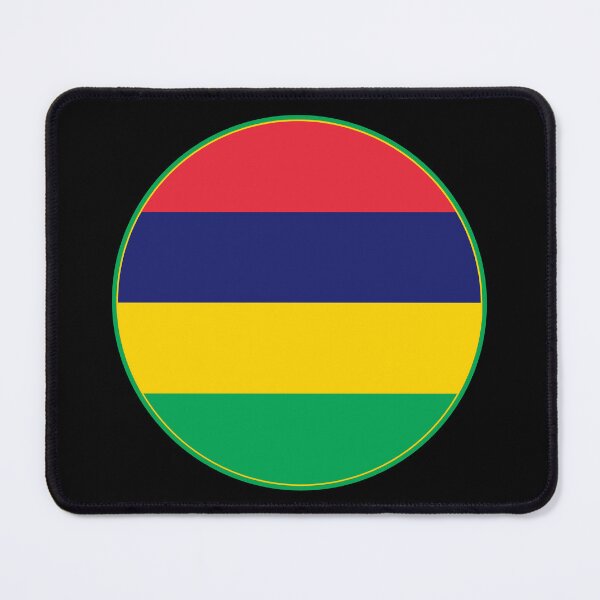 Item preview, Mauritius Flag Round Design designed and sold by NTGUILTY.