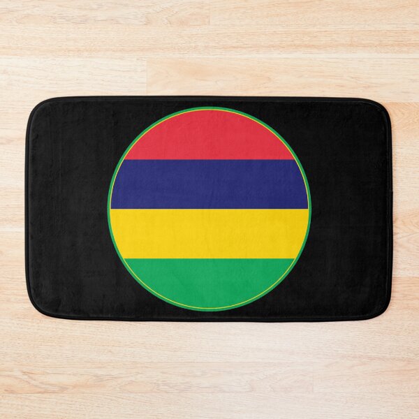 Item preview, Mauritius Flag Round Design designed and sold by NTGUILTY.