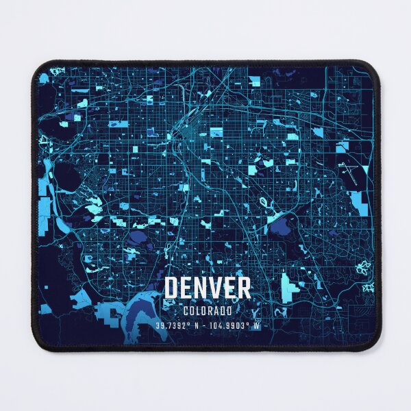 Item preview, Denver Midnight City Map designed and sold by HomeLivingCo.