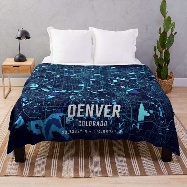 Item preview, Denver Midnight City Map designed and sold by HomeLivingCo.