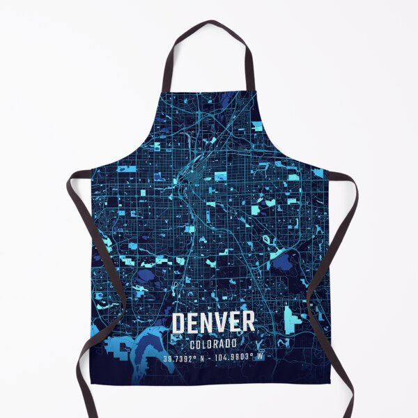 Item preview, Denver Midnight City Map designed and sold by HomeLivingCo.