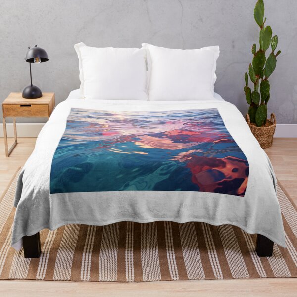 Item preview, Vast, Clear Turquoise Ocean with Sunlight Reflections Under a Bright Blue Sky and Fluffy White Clouds designed and sold by Epsydon Designers.