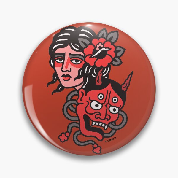 Item preview, Retro Woman and Mask Sticker designed and sold by Skuzzle.