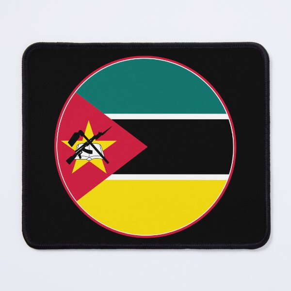 Item preview, Mozambique Flag Round Design designed and sold by NTGUILTY.
