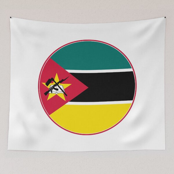 Item preview, Mozambique Flag Round Design designed and sold by NTGUILTY.