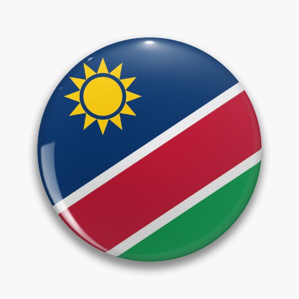 Item preview, Namibia Flag Round Design designed and sold by NTGUILTY.