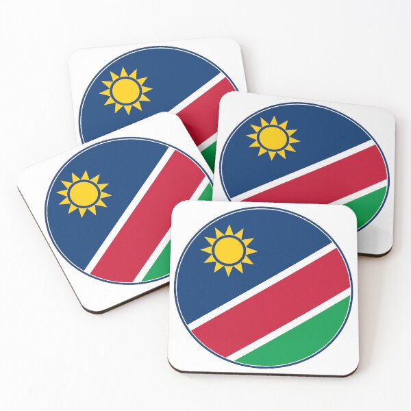 Item preview, Namibia Flag Round Design designed and sold by NTGUILTY.