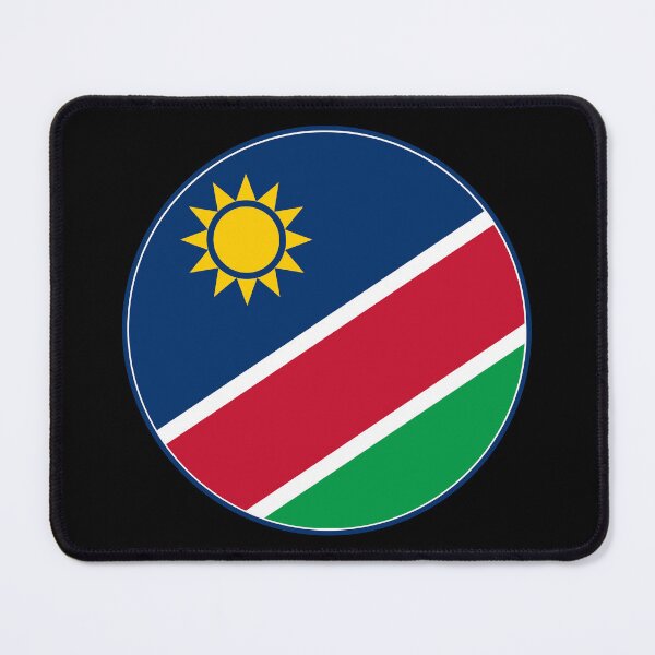 Item preview, Namibia Flag Round Design designed and sold by NTGUILTY.
