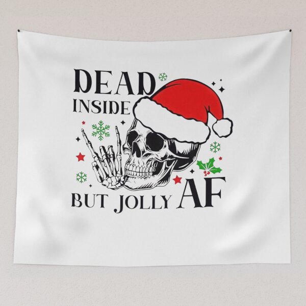 Item preview, Vintage Christmas Jolly Af Inside Classic But Retro Dead Essential designed and sold by SmithWSTaRR.